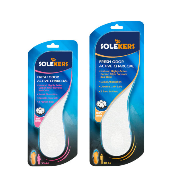 Solekers Fresh Odor Active Charcoal Insole